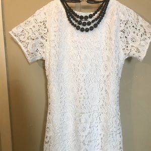White lace dress